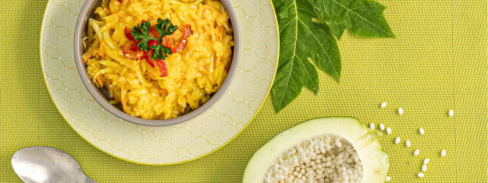 Achard de papaye verte