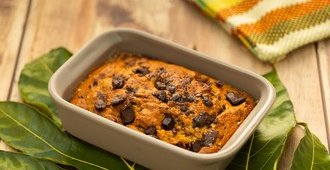 Gâteau de fruit à pain doux pépites de chocolat