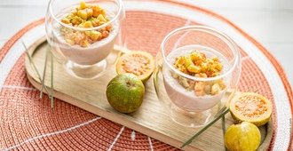 Blanc manger goyave et citronnelle